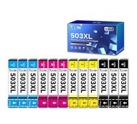 Torvon 503XL Ink Cartridges Compatible for Epson 503 Ink Cartridges Multipack for Epson Expression Home XP-5200 XP-5205 XP5200 Workforce WF-2960 WF-2965 WF-2960DWF WF-2965DW (12-Pack)