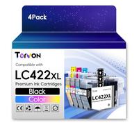 Torvon LC422 LC422XL Ink Cartridges Replacement for Brother LC422XL Ink Cartridges LC422 XL LC-422XLVAL for Brother MFC-J5740DW MFC-J5340DW MFC-J6540DW MFC-J5345DW MFC-J6940DW (4-Pack)