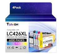 Torvon LC426XL Ink Cartridges Compatible with Brother LC426 LC-426XL | Compatible for Brother MFC-J4335DW MFC-J4340DW MFC-J4535DW MFC-J4540DW MFC-J4540DWXL (4-Pack, LC426 XL High Yield)