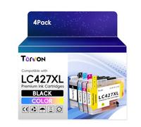 Torvon LC427XL Ink Cartridges Replacement for Brother LC427