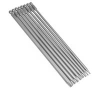 Torx Bit Set 8Pcs 200mm Long Magnetic Screwdriver Bits Set,Long Star Screwdriver Bit Sets 1/4” Hex Shank for Impact,Cross Impact Screwdriver Bits, Hex Screwdriver Bits T8 T10 T15 T20 T25 T27 T30 T40