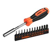 Torx Bit Set with 1/4 inch Magnetic Bit Driver,TEKPREM 12-Piece Security Torx Screwdriver Bit Set with 1 inch T5 T6 T7 T8 T9 T10 T15 T20 T25 T27 T30 T40 Tamper Resistant