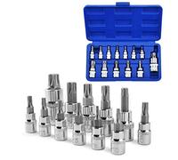 Torx Bit Sets - 13pcs, T50, T8-T70, 1/2", "3/8", "1/4