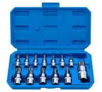 Torx Bit Socket Set 13pcs 3/8" Dr. T8 - T70 E Star