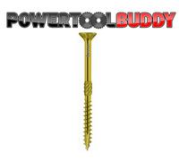 Torx Drive Countersunk Wood Cutter Screws, Yellow Zinc Plated 30mm-400mm