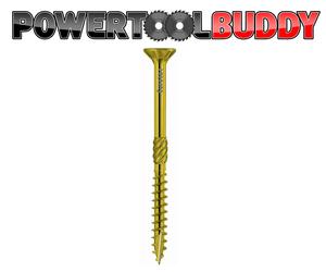 Torx Drive Countersunk Wood Cutter Screws, Yellow Zinc Plated 30mm-400mm