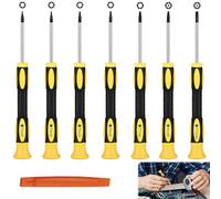 Torx Screwdriver Set 7Pcs T3-T10 Precision Torque Magnetic Screwdrivers Repair Kit with Pry Tool - Security Torx Star Head Screwdrivers for PS5 PS4 Xbox One MacBook