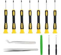 Torx Screwdriver Set 7Pcs T3 T4 T5 T6 T7 T8 T10 Security Screwdriver Set Magnetic Screwdrivers Repair Kit with Pry Tool Compatible with PS5 PS4 PS3 Xbox One Xbox 360 MacBook