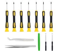 Torx Screwdriver Set 7Pcs T3 T4 T5 T6 T7 T8 T10 Security Screwdriver Set Magnetic Screwdrivers Repair Kit with Pry Tool Compatible with PS5 PS4 PS3 Xbox One Xbox 360 MacBook