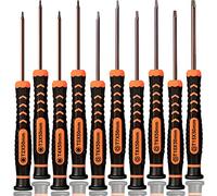 Torx Screwdriver Set of T2-T15, TECKMAN 10-Piece Magnetic Small Torx Security Screwdrivers with T2 T3 T4 T5 T6 T7 T8 T9 T10 T15 Star Screwdriver Tool Kit for Xbox,PS3,PS4,Knife,Computer & Other Device