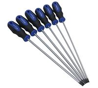 Torx Screwdriver Set T10 - T30 Extra Long Tamper Proof Star 250mm 6pc