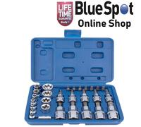 TORX SOCKETS AND BITS SET MALE & FEMALE STAR DRIVERS 29 PIECES, BLUE SPOT 01529