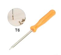 Torx T6 Screwdriver with Solid Tip, 100mm Security Opening Tool for Game Console Repair, Compatible with Xbox Nintendo - Orange