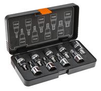 Torx Tips on Cap 55mm from T20 to T60 Set of 9 08-707
