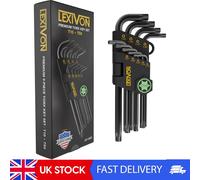 Torx Wrench Set, 9-Piece Star Keys, L-Shaped Long Arm Design, Sizes T10 To T50,