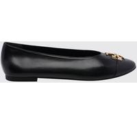 TORY BURCH Charlie Ballet Flats in Smooth Leather with Double T Logo - Size: 5 - female
