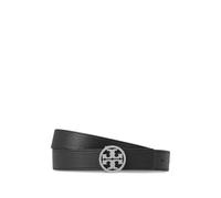 Tory Burch circular-buckle leather belt - Black S-L