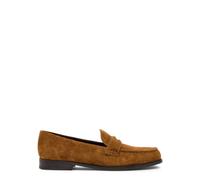 Tory Burch Classic Penny Suede Loafers - Beige - 10 (IT40.5 / UK7.5)