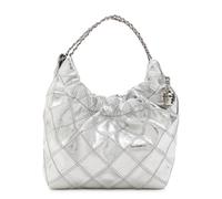 Tory Burch Fleming Mini Metallic Leather Hobo bag - Silver - One Size