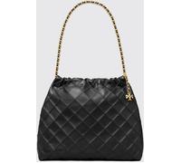 TORY BURCH Fleming Quilted Lambskin Leather Shoulder Bag with Logo