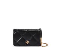Tory Burch Kira pavé diamond-quilted wallet-on-chain - Black One Size
