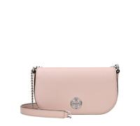 Tory Burch Leather Crossbody Bag with Front Logo and Magnetic Closure - One Size - Pink