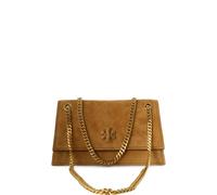 Tory Burch Mini Kira Turnlock suede shoulder bag - Neutrals OS