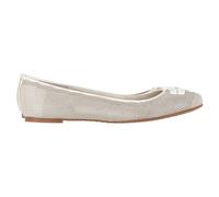 Tory Burch Preloved Lowell 2 Perforated Ballet Flats In White Leather White 9