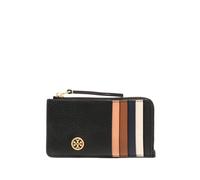 Tory Burch Robinson colour-block zip-fastening wallet - Black One Size
