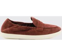 TORY BURCH Suede Loafers with Metallic Double T Logo - Size: 7½ - female