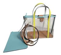 Tory Burch Women's 156485 Blake Clear Small Tote (Clear Multi)