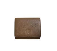 Tory Burch Women's Britten Compact Wallet, Moose, Compact Wallet