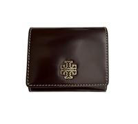 Tory Burch Women's Britten Smooth Compact Wallet (Tempranillo), Tempranillo, Continental Wallet