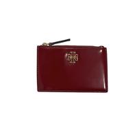 Tory Burch Women's Britten Smooth Zip Card Case Wallet