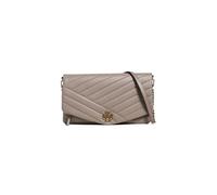 Tory Burch Women's Kira Chevron Clutch, Gray Heron, One Size