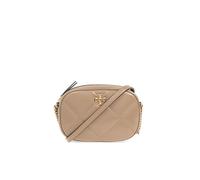 Tory Burch Women's Kira Diamond Quilted Leather Crossbody Taupe Oak Handbag