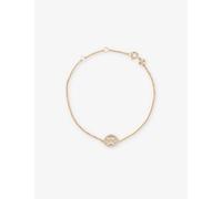 Tory Burch Womens Tory Burch Miller Pavé 18ct Yellow Gold-Plated Brass and Swarovski Crystal Bracelet Tory Gold / Crystal