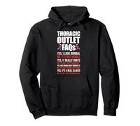 TOS Thoracic Outlet Syndrome Warrior Pullover Hoodie