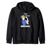 TOS Thoracic Outlet Syndrome Warrior Zip Hoodie