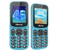 Tosaju 4G LTE Phone Mini Button Mobile Phone Without Contract 1.7 Inch Colour Display Bluetooth 1000 mAh Long Standby Time Dual SIM Portable Mobile Phone Senior Mobile Phone with LED Torch Green