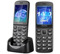 Tosaju 4G VoLTE Feature Phone Unlocked Simple Basic Home Phone 1400 mAh Long Battery Life Backup UK SIM Free with Bluetooth Perfect for Elderly & Emergency Use