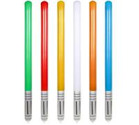 TOSAMZOO 6PCS Inflatable Lightsaber - Inflatable Swords for Theme Party, Inflatable Light Saber Set Halloween/Christmas Party Bags Stocking Stuffers Cosplay Party Favour （6 Colours）
