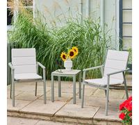 tosano garden ceramic glass stone top duo set in sage green and cream