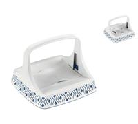 Tosca Horizontal Napkin Holder Blue White 22X16X22 Cm Stefanplast