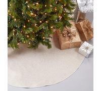 Toscana Tree Skirt with Silver Piping