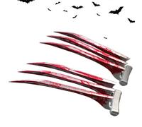 Toseky 1Pair Halloween Scary Claws, Wolverine Claws for Kids Adults, Halloween Cosplay Costume Accessories, Movie Characters Wolverine Paws Toys for Horror Funny Holiday Cosplay Party