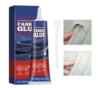Toseky 50ml Powerful Fabric Glue, Extra Strong Permanent Fabric Adhesive, Waterproof, Multi-Purpose for Clothes, Leather, Crafts, Upholstery