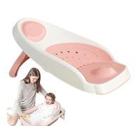 Toseky Baby Bath Seat, Baby Bath Seat Support 6 Months Plus, New Born Baby Bath Sea For Bathtub Or Sin, Ergonomic Kids Bath Support With Temperature Clause, Non-slip Soft Support Easy Rinse Bather, Qu
