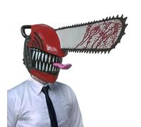 Toseky ChainsawMan Cosplay Maskss, ChainsawMan FullHead Maskss, ChainsawMan Helmet, Horror Anime Chainsaw Men Helmets Role Saw Maques Sickle Denji Saw Cosplay Denji Cyber Accessories Dress Up Outfi