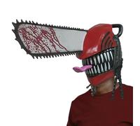 Toseky ChainsawMan Cosplay Maskss, ChainsawMan FullHead Maskss, ChainsawMan Helmet, Horror Anime Chainsaw Men Helmets Role Saw Maques Sickle Denji Saw Cosplay Denji Cyber Accessories Dress Up Outfi